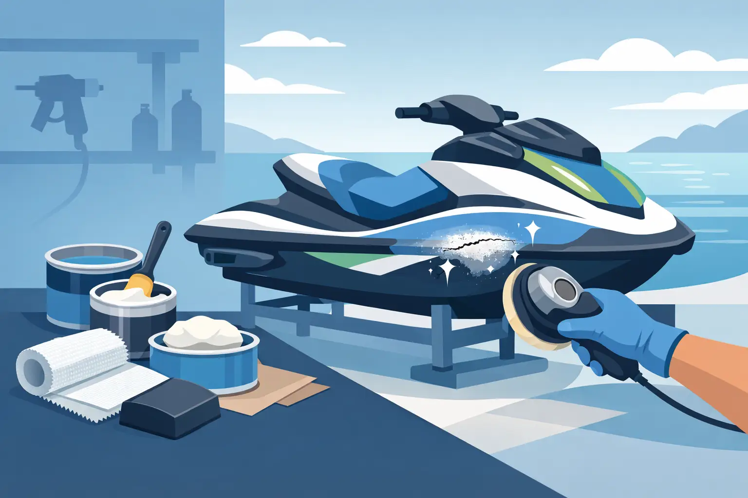 JetSki Fibreglass Damage Repair That Lasts