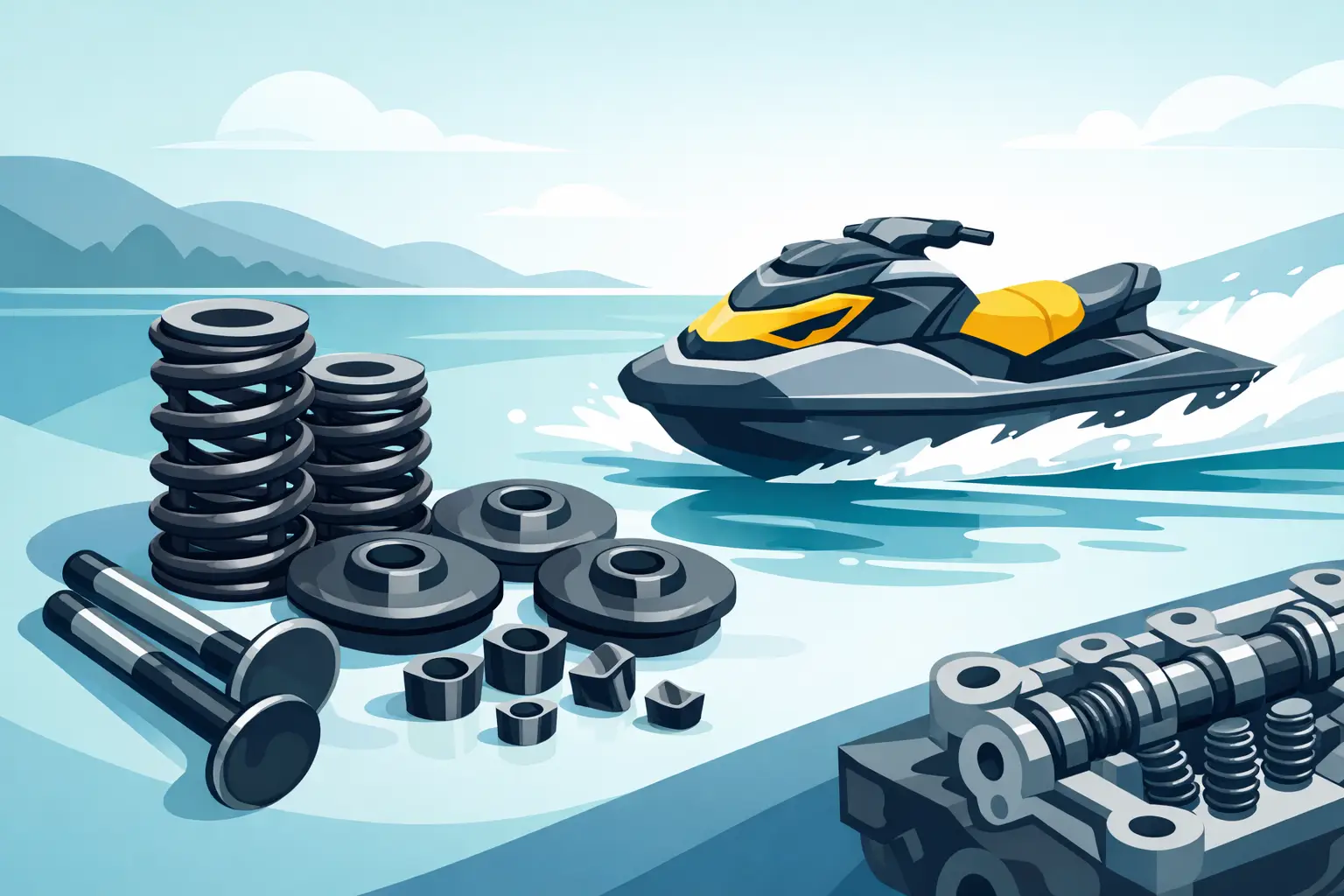 VJP Springs Retainer Kit for Sea-Doo Engines