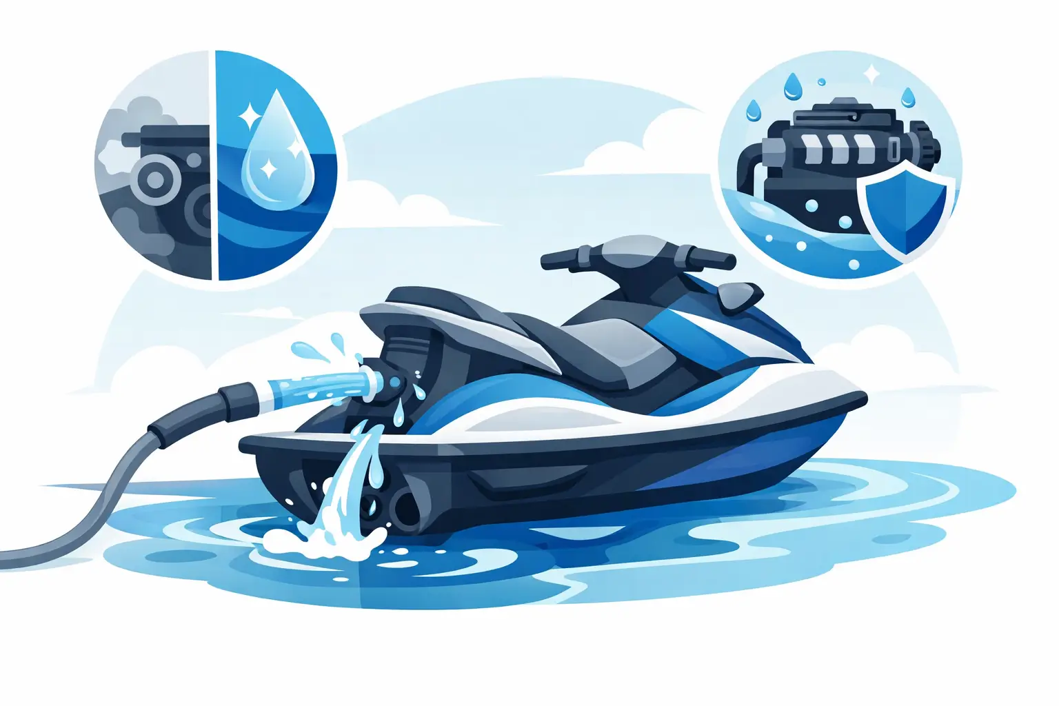 How to Flush JetSki Engine Without Causing Damage